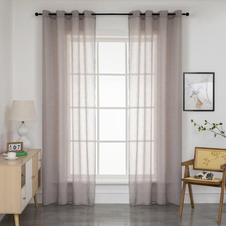 TENDA TORTORA SEMI TRASPARENTE FANTASIA ONDE 1 PANNELLO 140X285CM