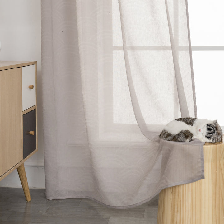 TENDA TORTORA SEMI TRASPARENTE FANTASIA ONDE 1 PANNELLO 140X285CM