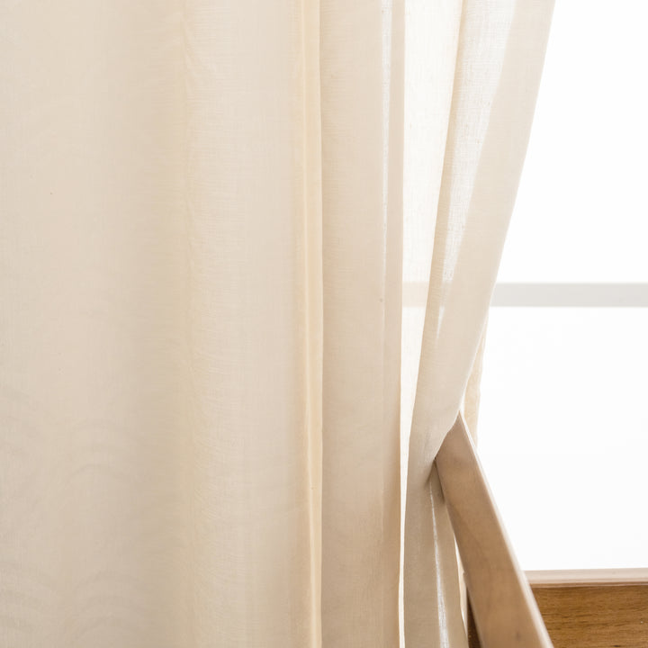 TENDA BEIGE SEMI TRASPARENTE FANTASIA ONDE 1 PANNELLO 140X285CM