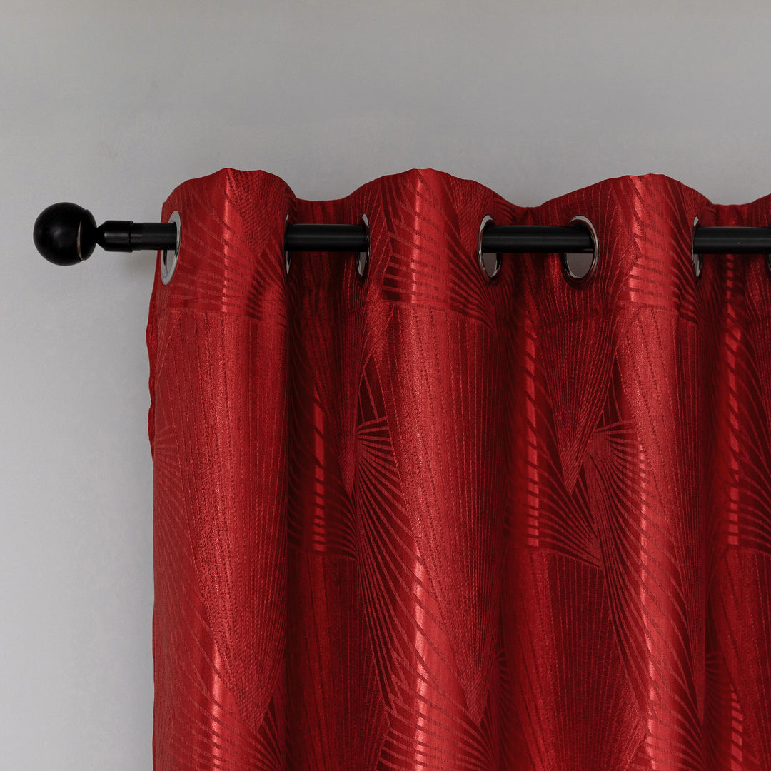 TENDA SEMI OSCURANTE FANTASIA A RAGGI 1 PANNELLO 140X275CM ROSSO