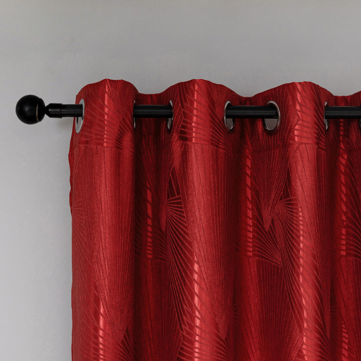 TENDA SEMI OSCURANTE FANTASIA A RAGGI 1 PANNELLO 140X275CM ROSSO