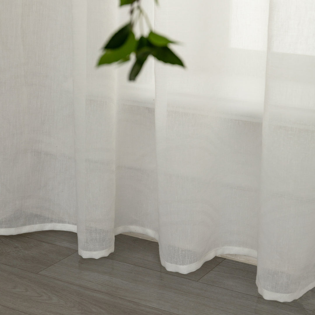 TENDA BIANCA SEMI TRASPARENTE FANTASIA ONDE 1 PANNELLO 140X285CM