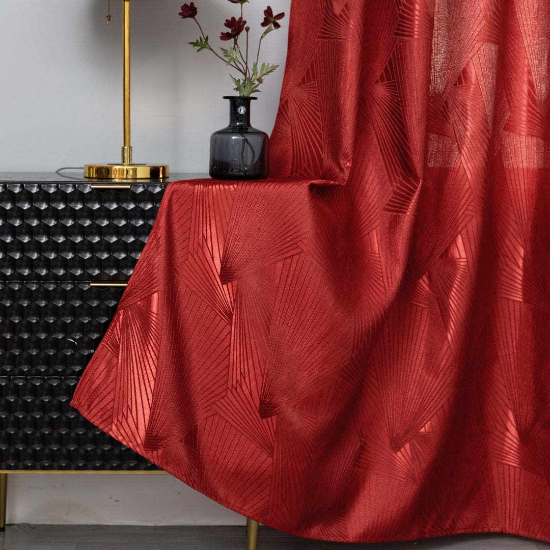 TENDA SEMI OSCURANTE FANTASIA A RAGGI 1 PANNELLO 140X275CM ROSSO