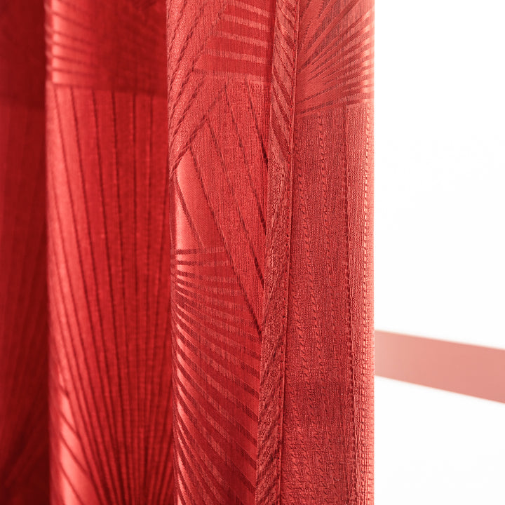 TENDA SEMI OSCURANTE FANTASIA A RAGGI 1 PANNELLO 140X275CM ROSSO