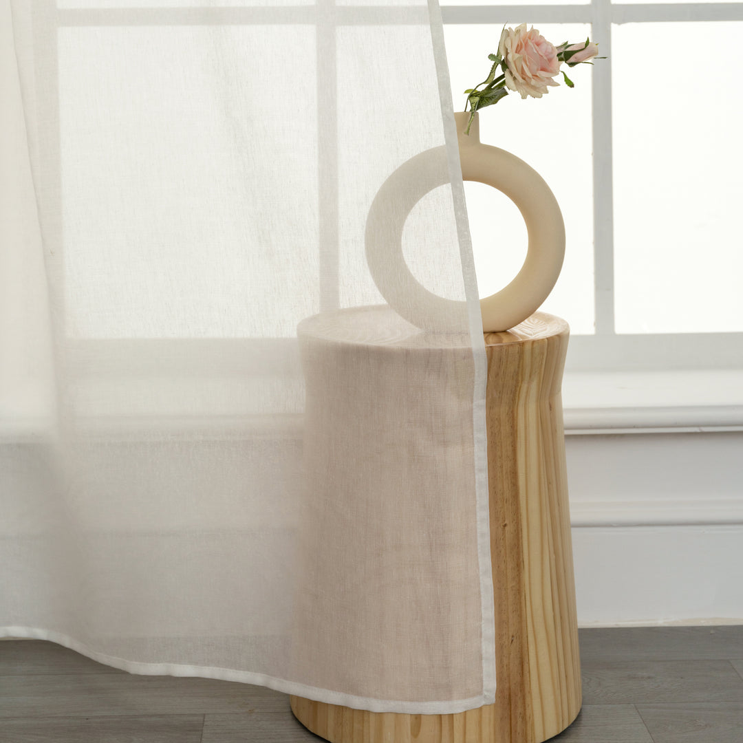 TENDA BIANCA SEMI TRASPARENTE FANTASIA ONDE 1 PANNELLO 140X285CM