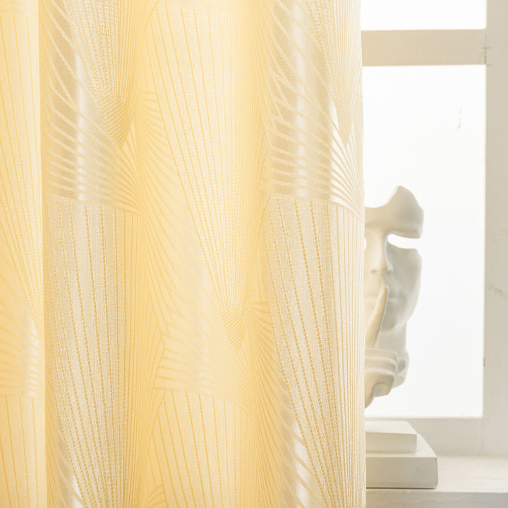 TENDA SEMI OSCURANTE FANTASIA A RAGGI 1 PANNELLO 140X275CM CREMA