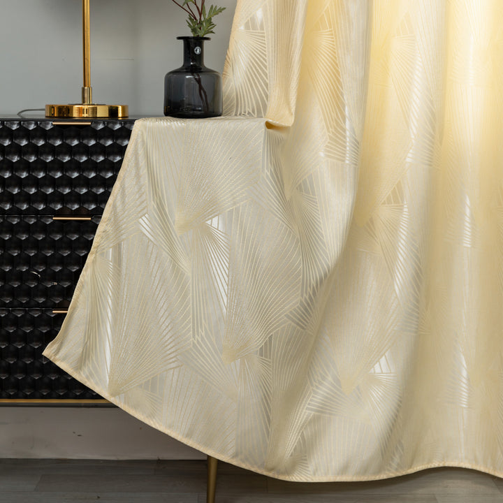 TENDA SEMI OSCURANTE FANTASIA A RAGGI 1 PANNELLO 140X275CM CREMA