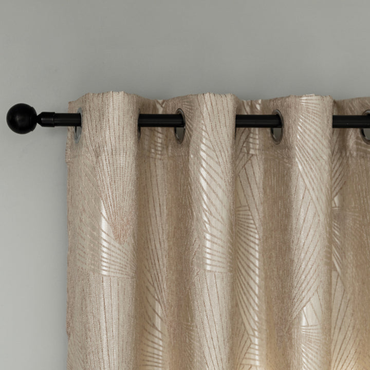 TENDA SEMI OSCURANTE FANTASIA A RAGGI 1 PANNELLO 140X275CM OTTONE