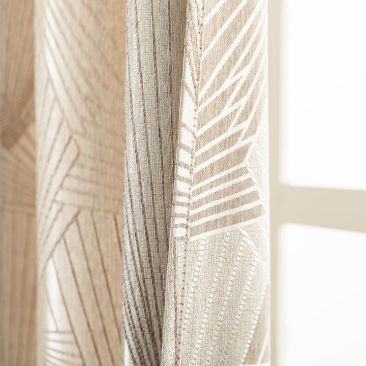 TENDA SEMI OSCURANTE FANTASIA A RAGGI 1 PANNELLO 140X275CM OTTONE