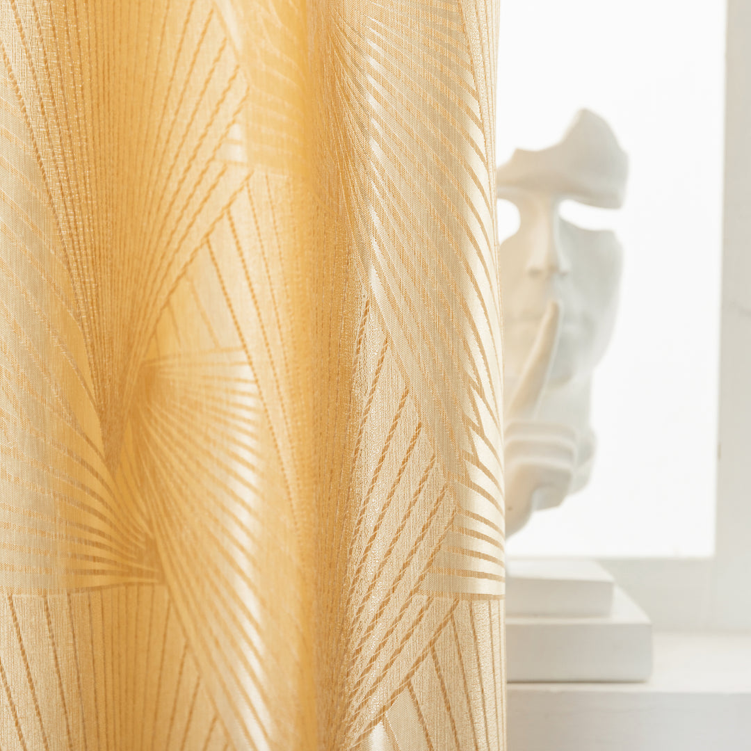 TENDA SEMI OSCURANTE FANTASIA A RAGGI 1 PANNELLO 140X275CM ORO