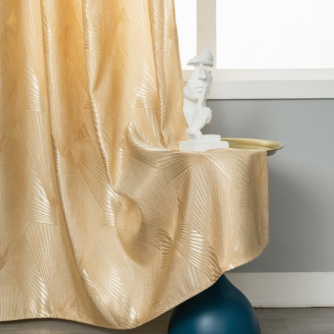TENDA SEMI OSCURANTE FANTASIA A RAGGI 1 PANNELLO 140X275CM ORO