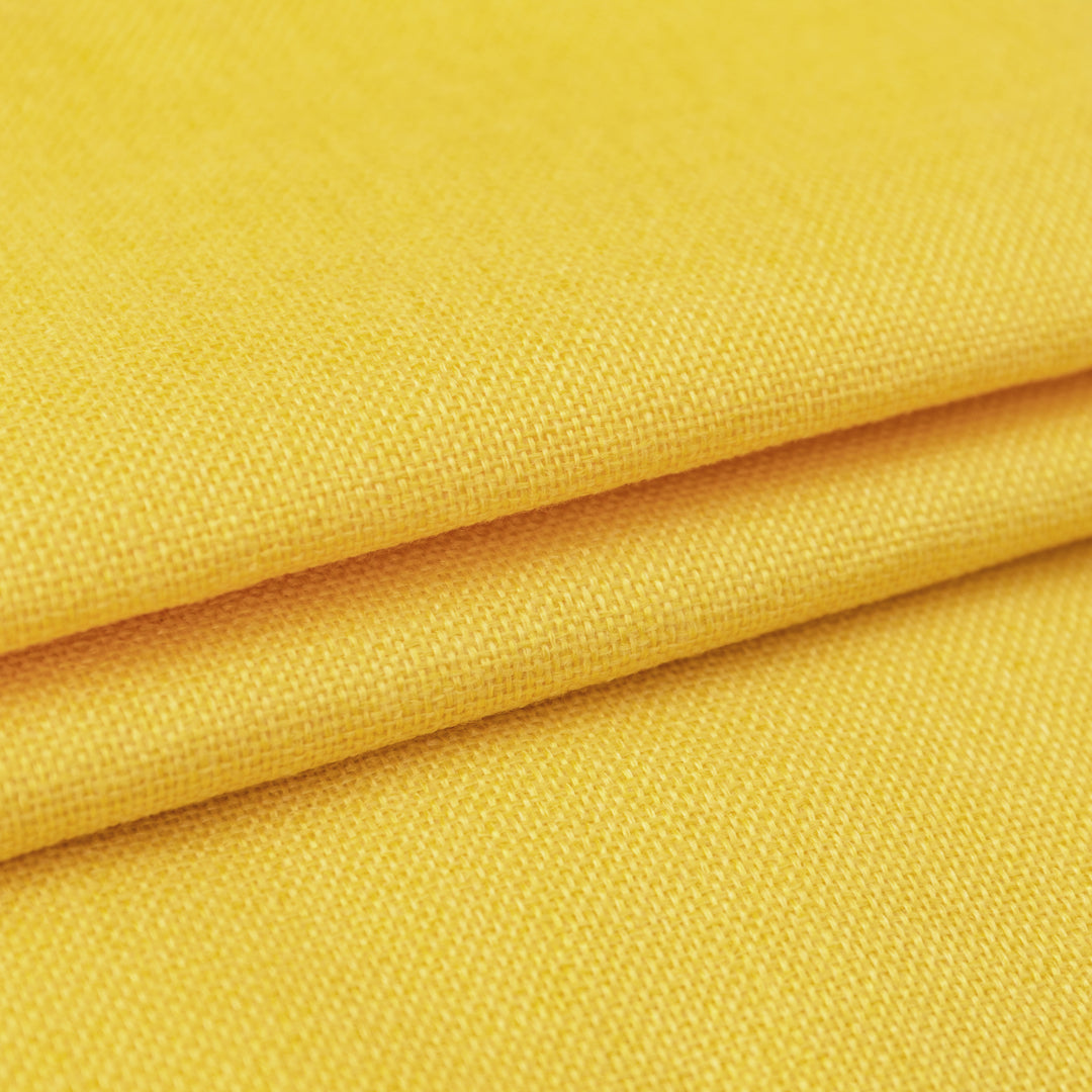 FEDERA CUSCINO SIMIL LINO GIALLO 2PZ 45X45CM