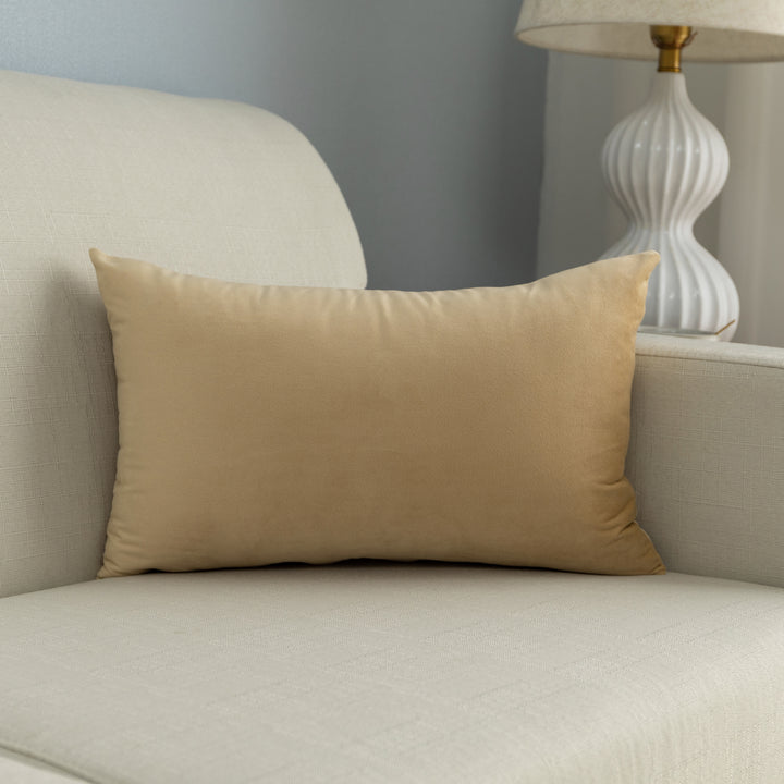 FEDERA CUSCINO SIMIL VELLUTO BEIGE 2PZ 30X50CM
