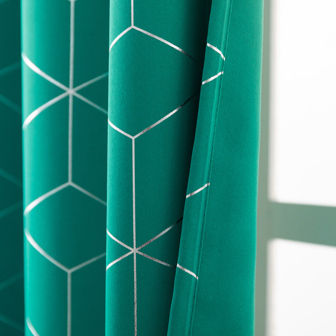 TENDA ELBA OSCURANTE FANTASIA 3D 1 PANNELLO 140X145CM VERDE ACQUA