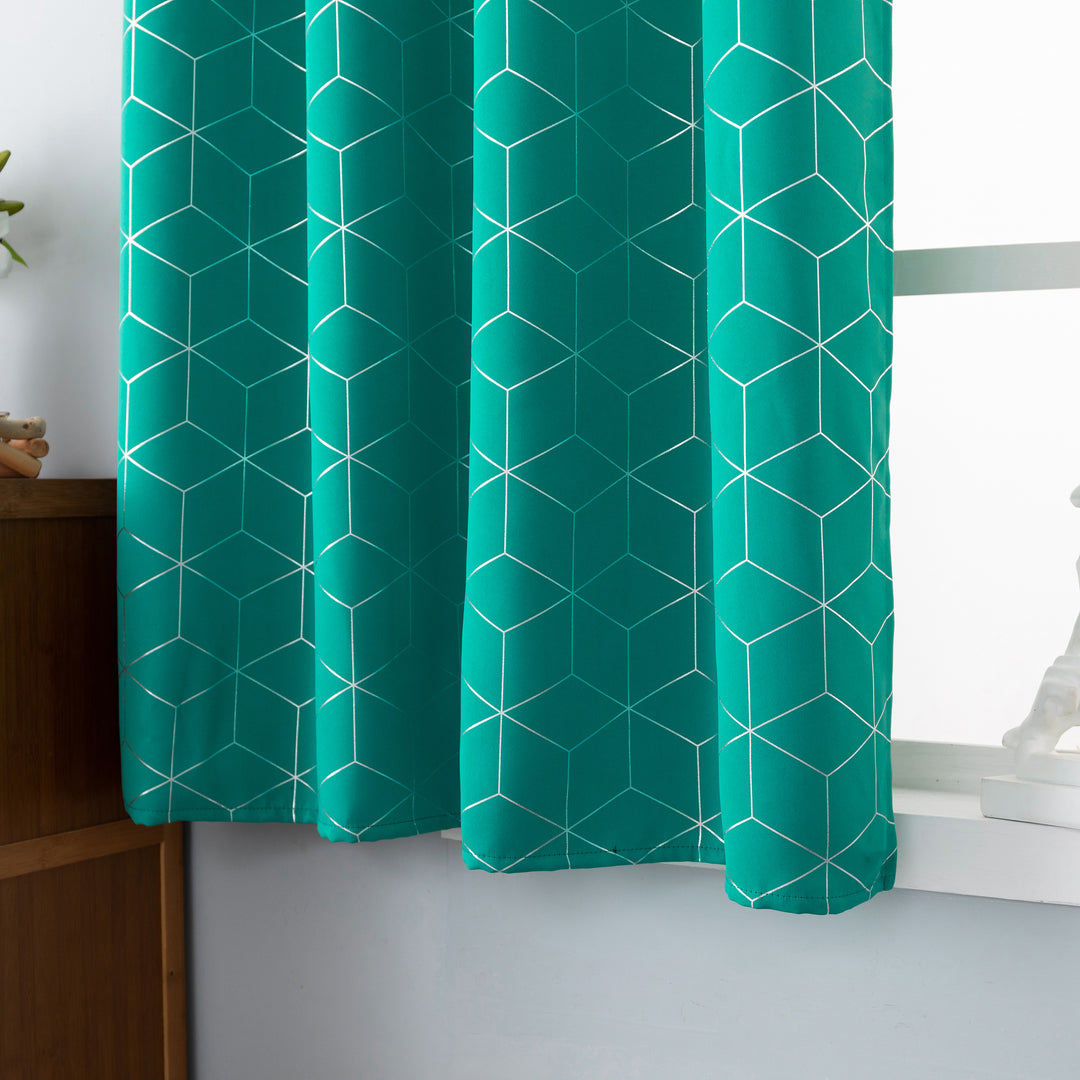 TENDA ELBA OSCURANTE FANTASIA 3D 1 PANNELLO 140X145CM VERDE ACQUA