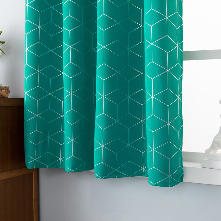 TENDA ELBA OSCURANTE FANTASIA 3D 1 PANNELLO 140X145CM VERDE ACQUA