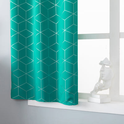 COPPIA TENDE ELBA OSCURANTI FANTASIA 3D 2X70X145CM VERDE ACQUA