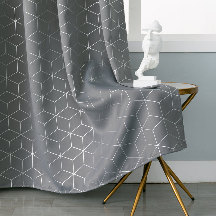 TENDA ELBA OSCURANTE FANTASIA 3D 1 PANNELLO 140X235CM GRIGIO