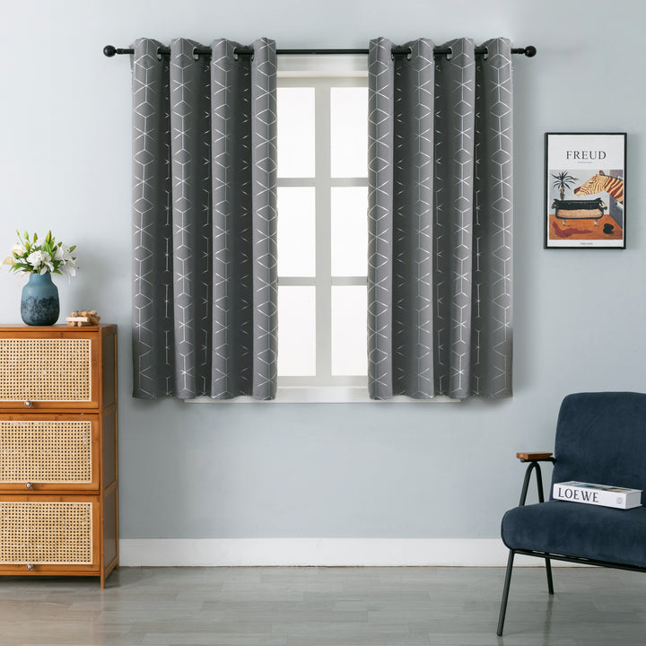 TENDA ELBA OSCURANTE FANTASIA 3D 1 PANNELLO 140X145CM GRIGIO