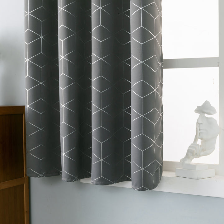 TENDA ELBA OSCURANTE FANTASIA 3D 1 PANNELLO 140X145CM GRIGIO
