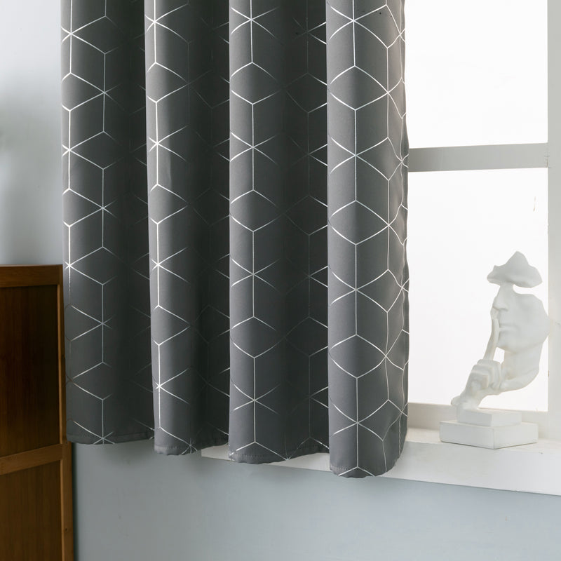 TENDA ELBA OSCURANTE FANTASIA 3D 140X145CM GRIGIO