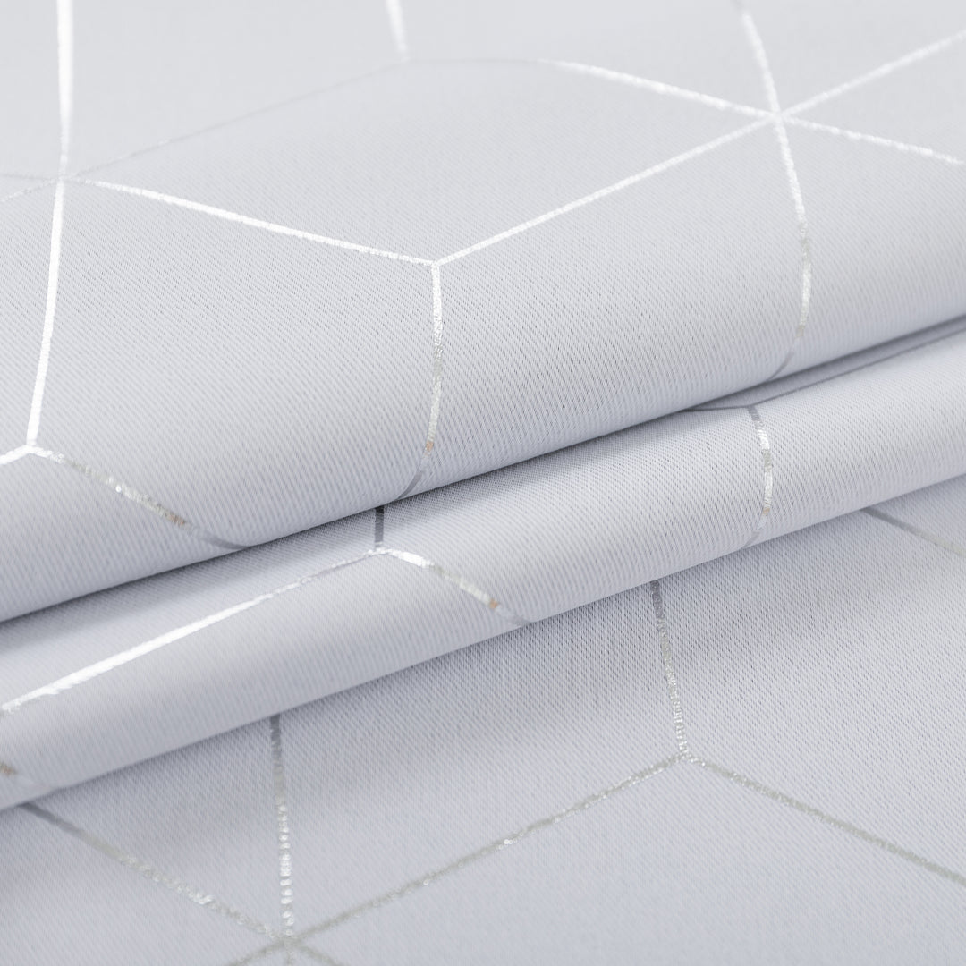 COPPIA TENDE ELBA SEMI OSCURANTI FANTASIA 3D 2X70X145CM BIANCO