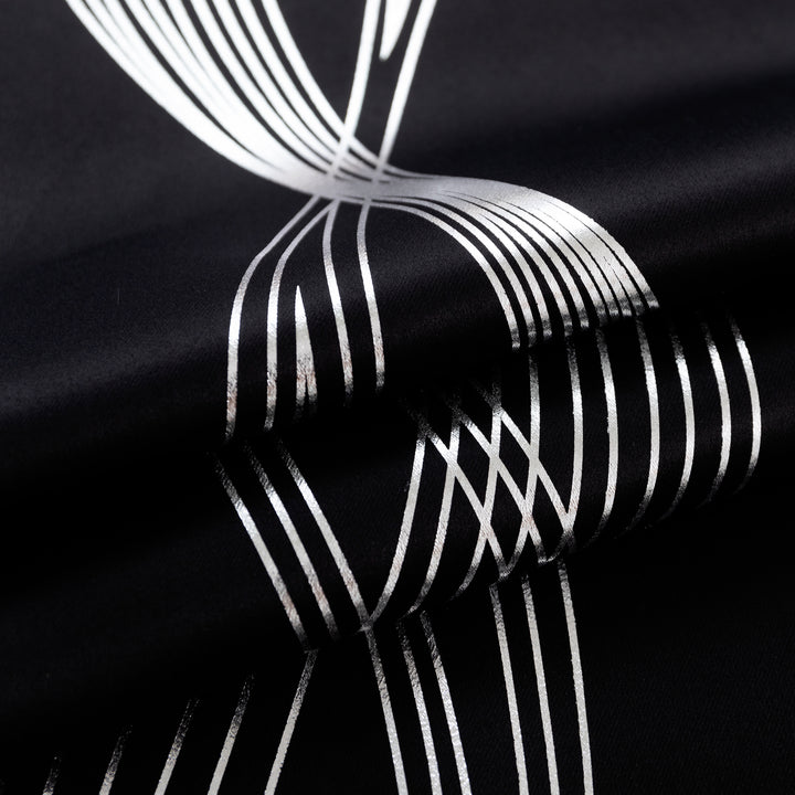 TENDA DOMINICA OSCURANTE FANTASIA ONDE 1 PANNELLO 140X145CM NERO