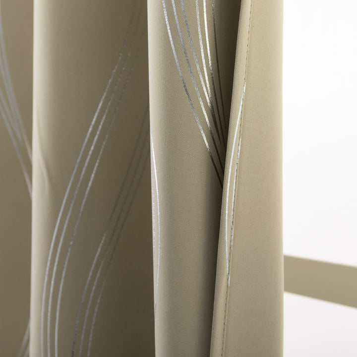 TENDA DOMINICA OSCURANTE FANTASIA ONDE 1 PANNELLO 140X285CM BEIGE