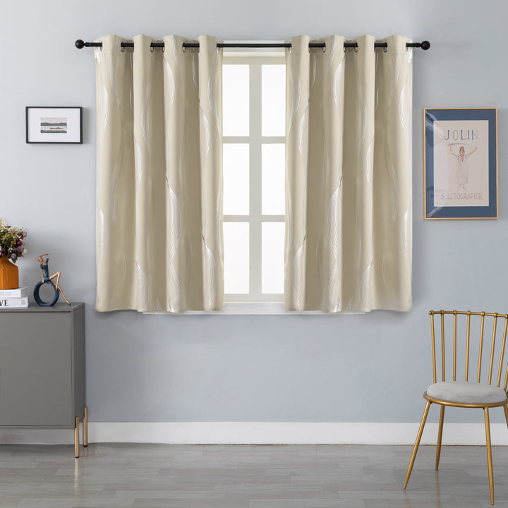 TENDA DOMINICA OSCURANTE FANTASIA ONDE 1 PANNELLO 140X145CM BEIGE