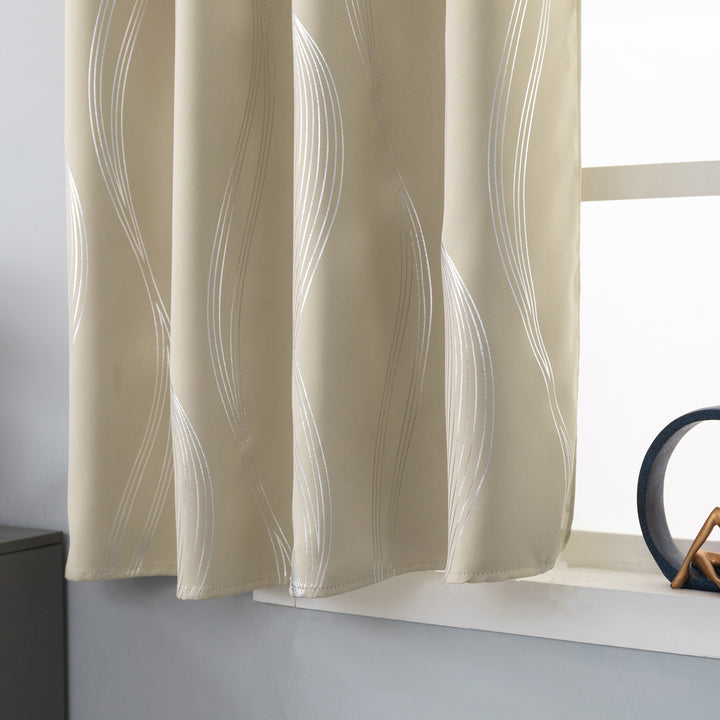 TENDA DOMINICA OSCURANTE FANTASIA ONDE 1 PANNELLO 140X145CM BEIGE