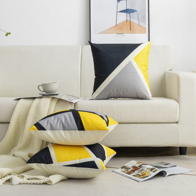 FEDERA CUSCINO YELLOW GEOMETRICS 4PZ 60X60CM