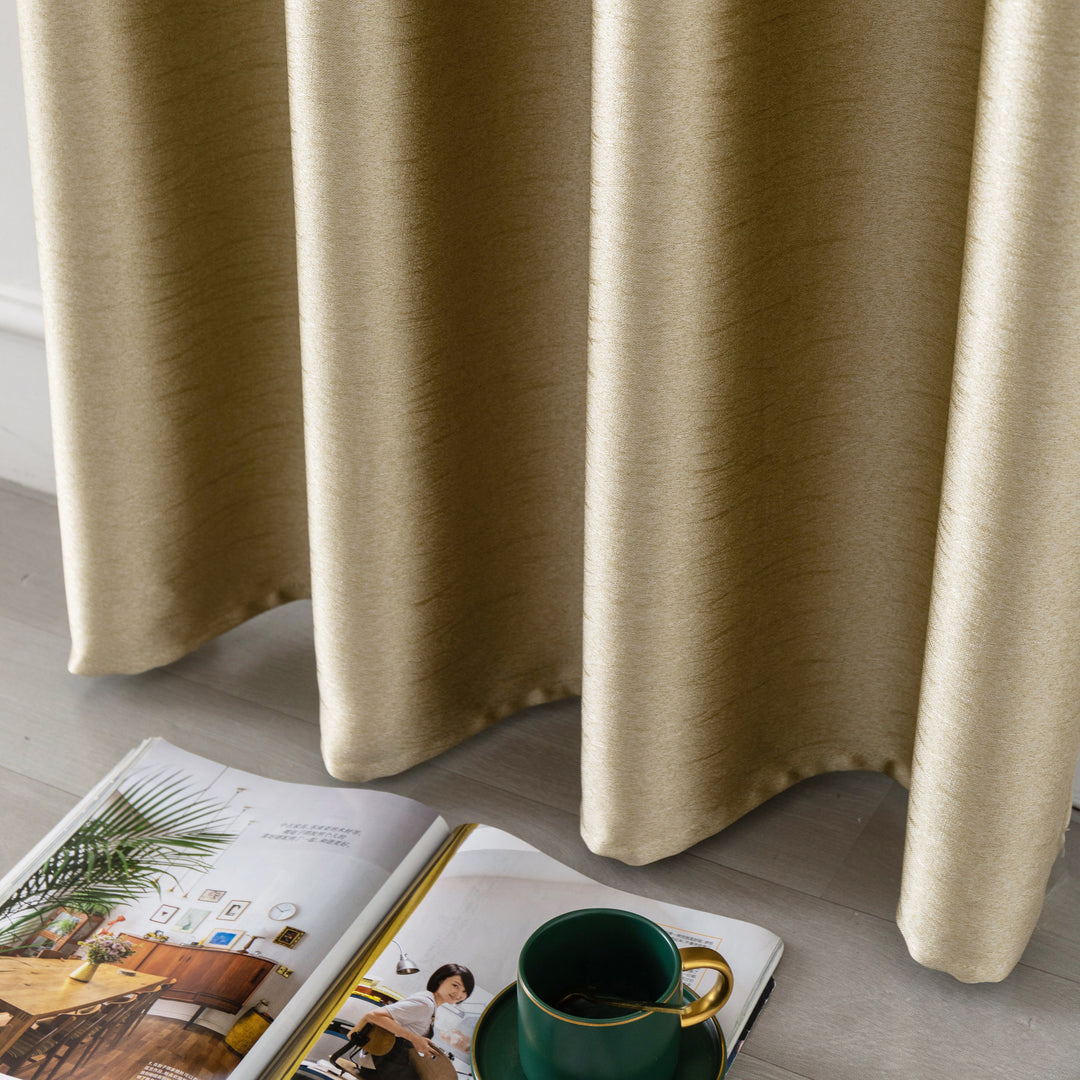 TENDA JERSEY OSCURANTE METALLIZZATA 1 PANNELLO 140X235CM ORO
