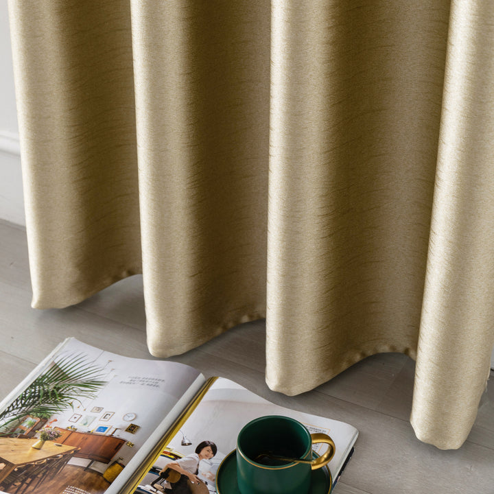 TENDA JERSEY OSCURANTE METALLIZZATA 1 PANNELLO 140X235CM ORO