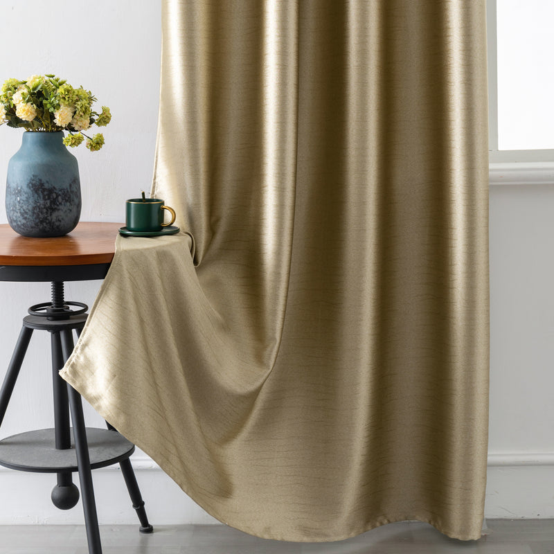 TENDA JERSEY OSCURANTE METALLIZZATA 140X235CM ORO