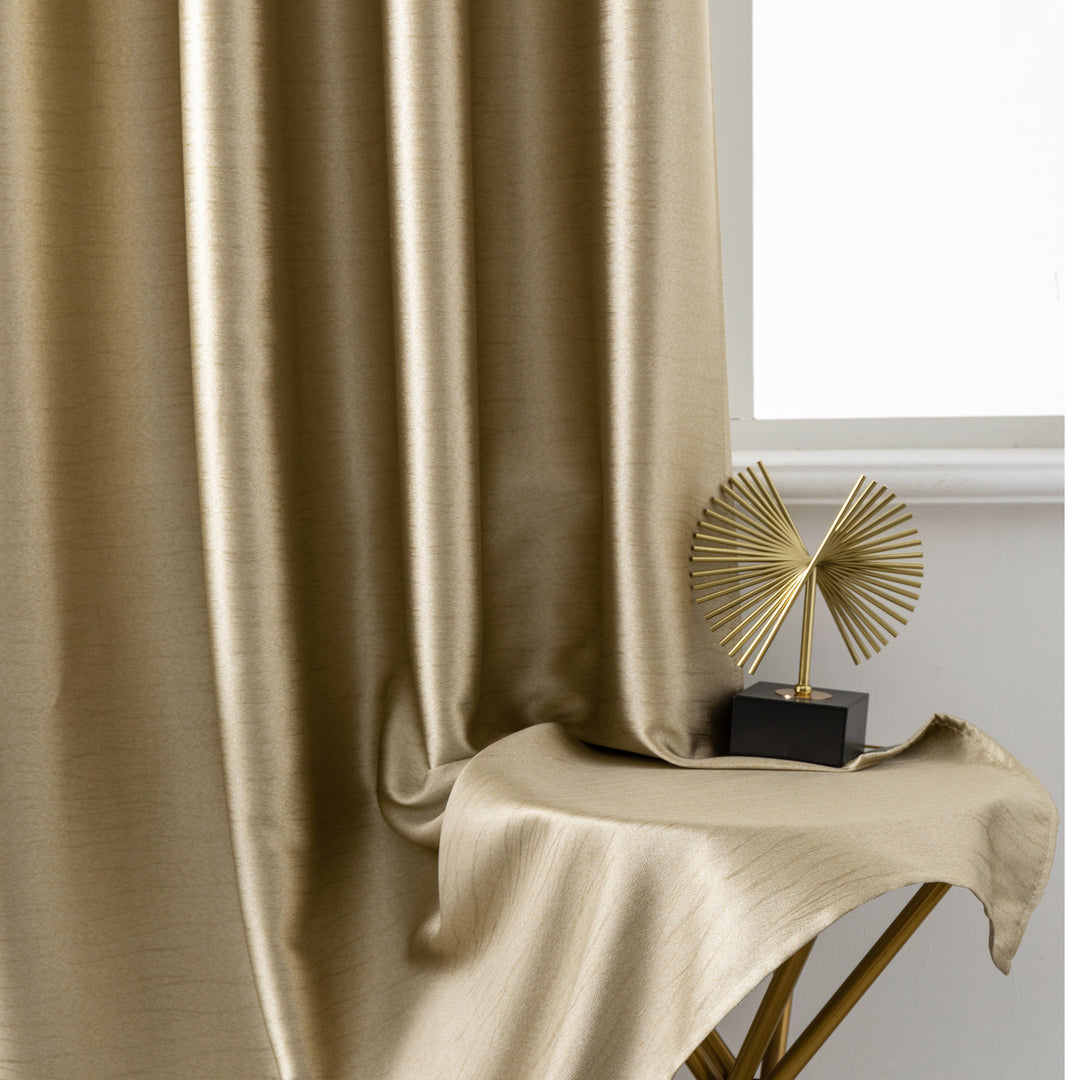 TENDA JERSEY OSCURANTE METALLIZZATA 1 PANNELLO 140X235CM ORO