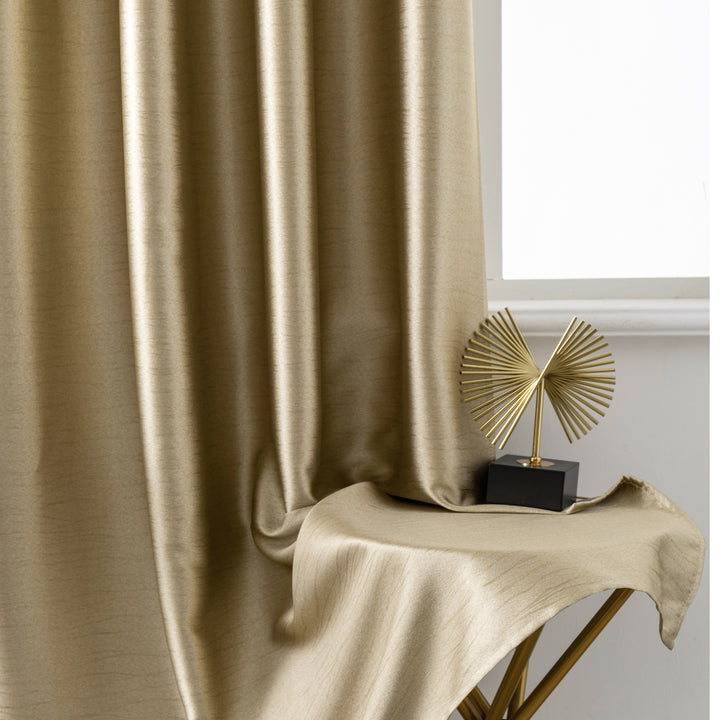 TENDA JERSEY OSCURANTE METALLIZZATA 1 PANNELLO 140X235CM ORO