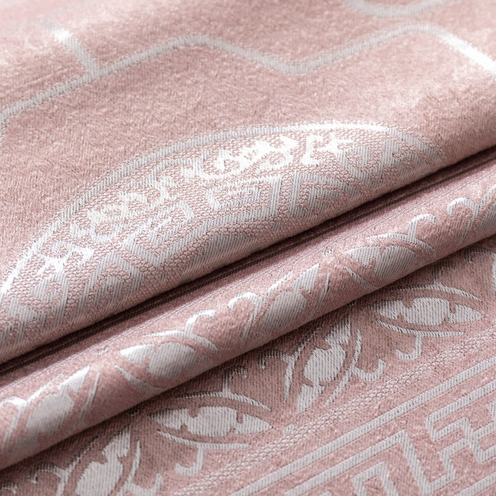 TENDA SANTORINI JACQUARD SEMI OSCURANTE MOTIVO ORIENTALE 1 PANNELLO 140X275CM ROSA ANTICO