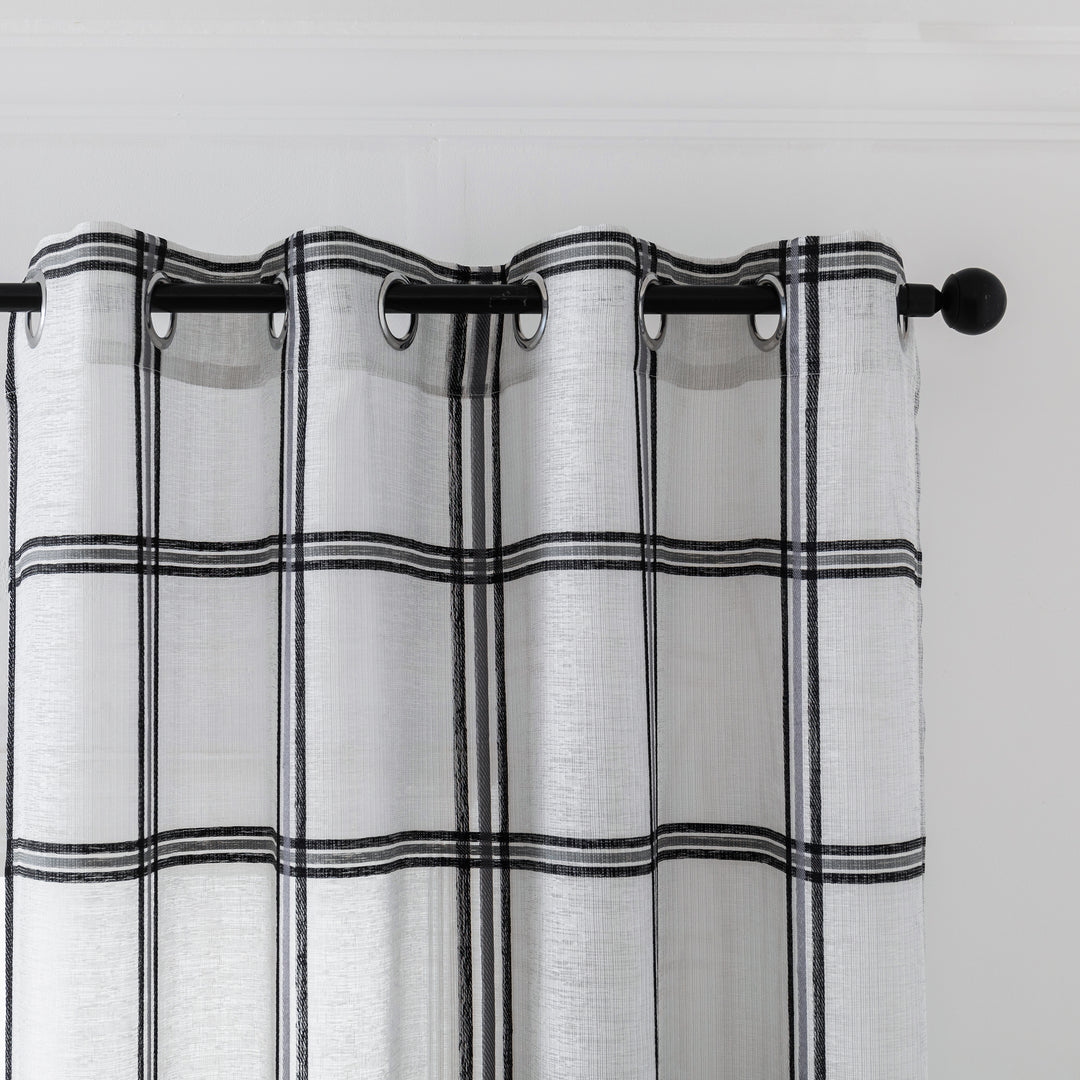 TENDA SEMI FILTRANTE FANTASIA SCOZZESE 1 PANNELLO 140X285CM GRIGIO