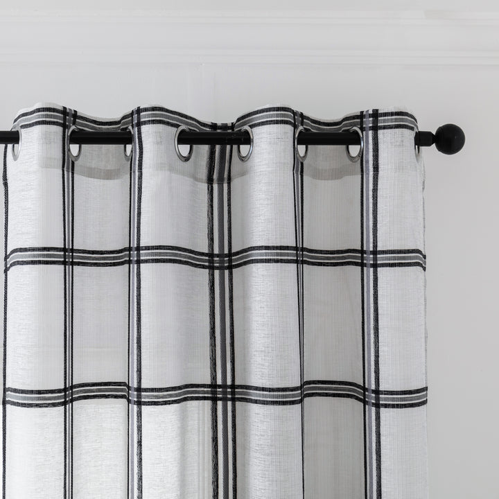 TENDA SEMI FILTRANTE FANTASIA SCOZZESE 1 PANNELLO 140X285CM GRIGIO