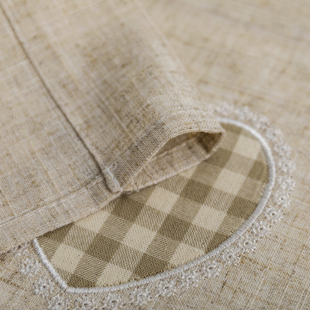 Coppia Tendine Bianche Con Farfalle - Cotone-Poliestere, 60x150 Cm - Per Camera, Stile Shabby Chic - Foto 6