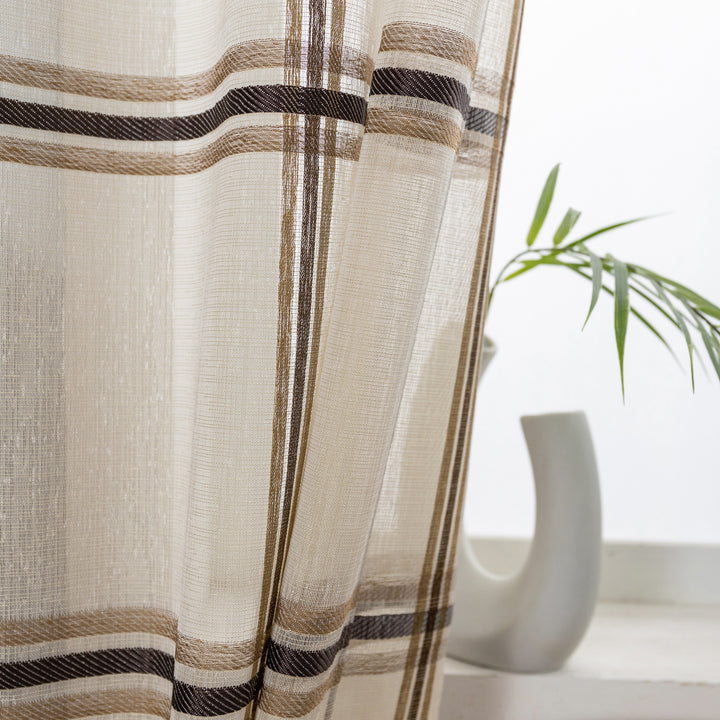 TENDA SEMI FILTRANTE FANTASIA SCOZZESE 1 PANNELLO 140X285CM CREMA