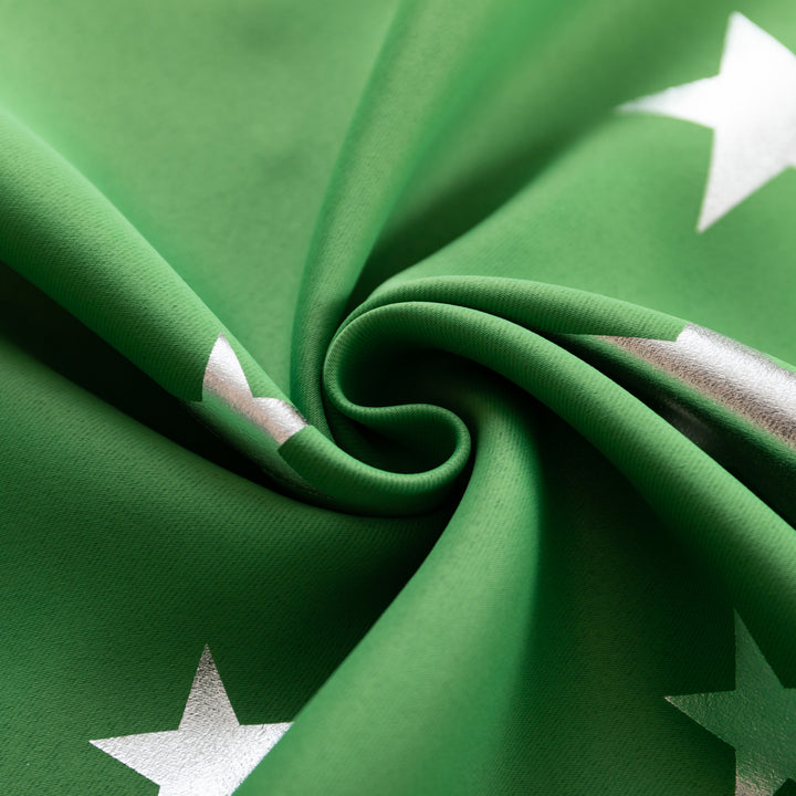 TENDA OSCURANTE FANTASIA STELLE ARGENTATE 1 PANNELLO 140X145CM VERDE