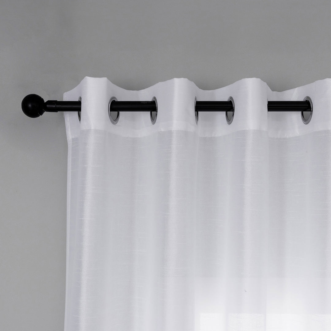 TENDA NASSO SEMI COPRENTE SIMIL SETA 1 PANNELLO 140X285CM BIANCO