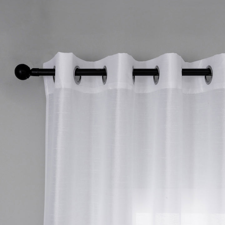 TENDA NASSO SEMI COPRENTE SIMIL SETA 1 PANNELLO 140X285CM BIANCO