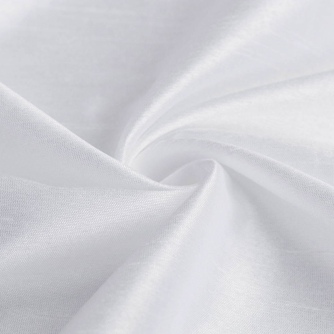 COPPIA TENDE NASSO SEMI COPRENTI SIMIL SETA 2X70X145CM BIANCO