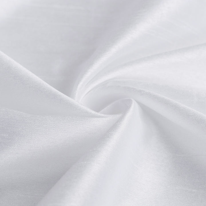COPPIA TENDE NASSO SEMI COPRENTI SIMIL SETA 2X70X145CM BIANCO