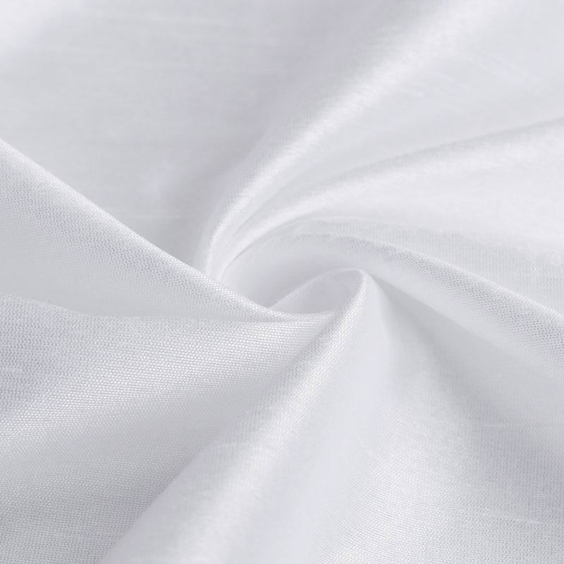 COPPIA TENDE NASSO SEMI COPRENTI SIMIL SETA 2X70X145CM BIANCO