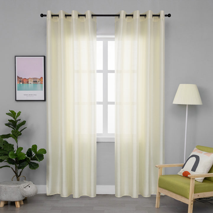 Tenda Nasso semi coprente simil seta crema