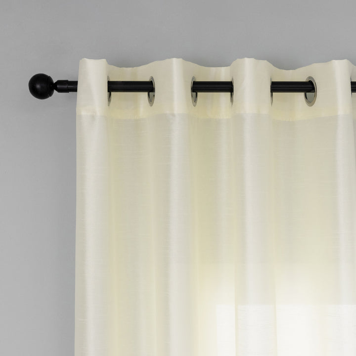 Tenda Nasso semi coprente simil seta crema