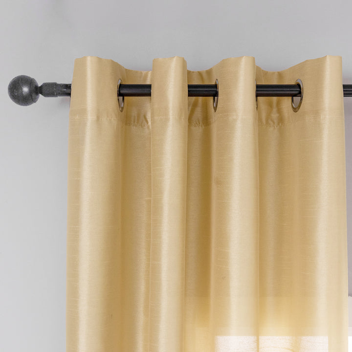 TENDA NASSO SEMI COPRENTE SIMIL SETA 1 PANNELLO 140X285CM ORO